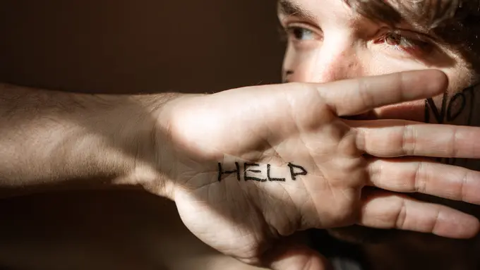 ilustrasi meminta pertolongan