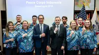 Relawan peace corps ikut mengajari Bahasa Inggris di Indonesia. Dok: Kedubes AS