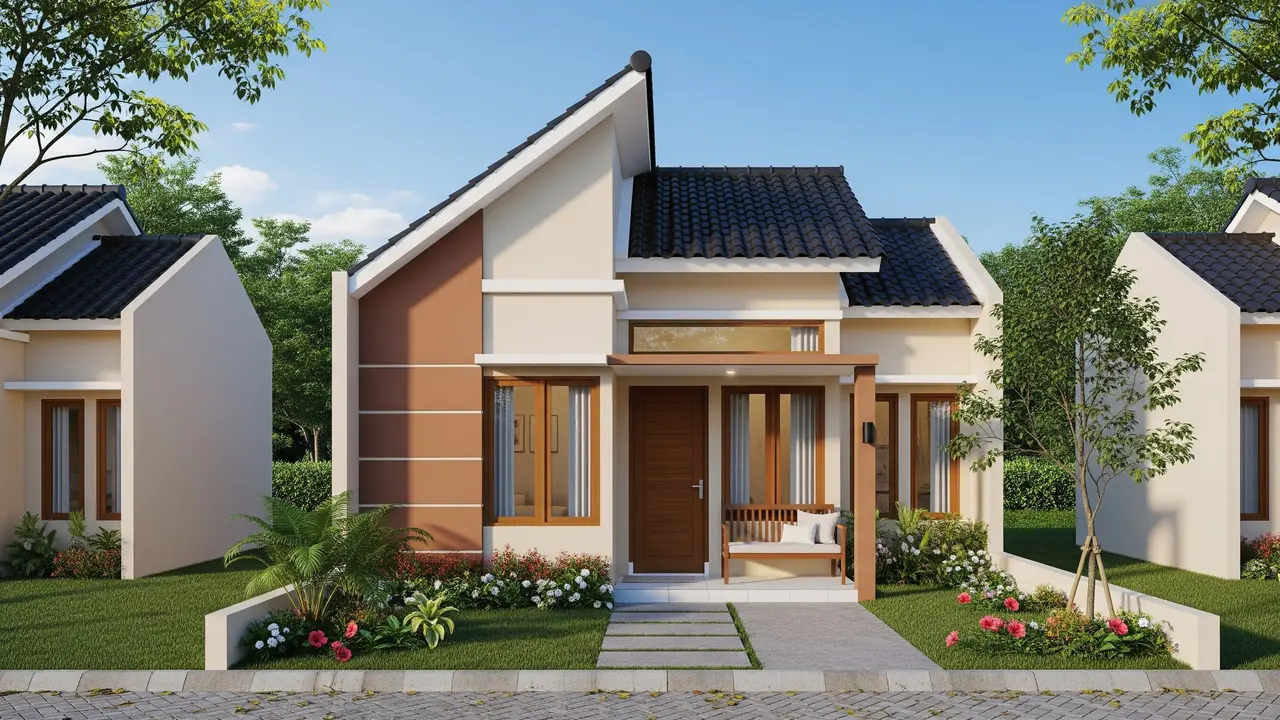 Model Rumah Kecil Tapi Luas dengan Atap Tinggi/Ilustrasi gambar AI