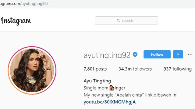 Ayu Ting Ting (Liputan6.com/IG/@ayutingting92)