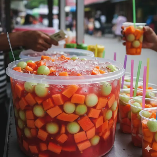 Jualan modal Rp100 ribu saat puasa (Foto: Gemini AI)