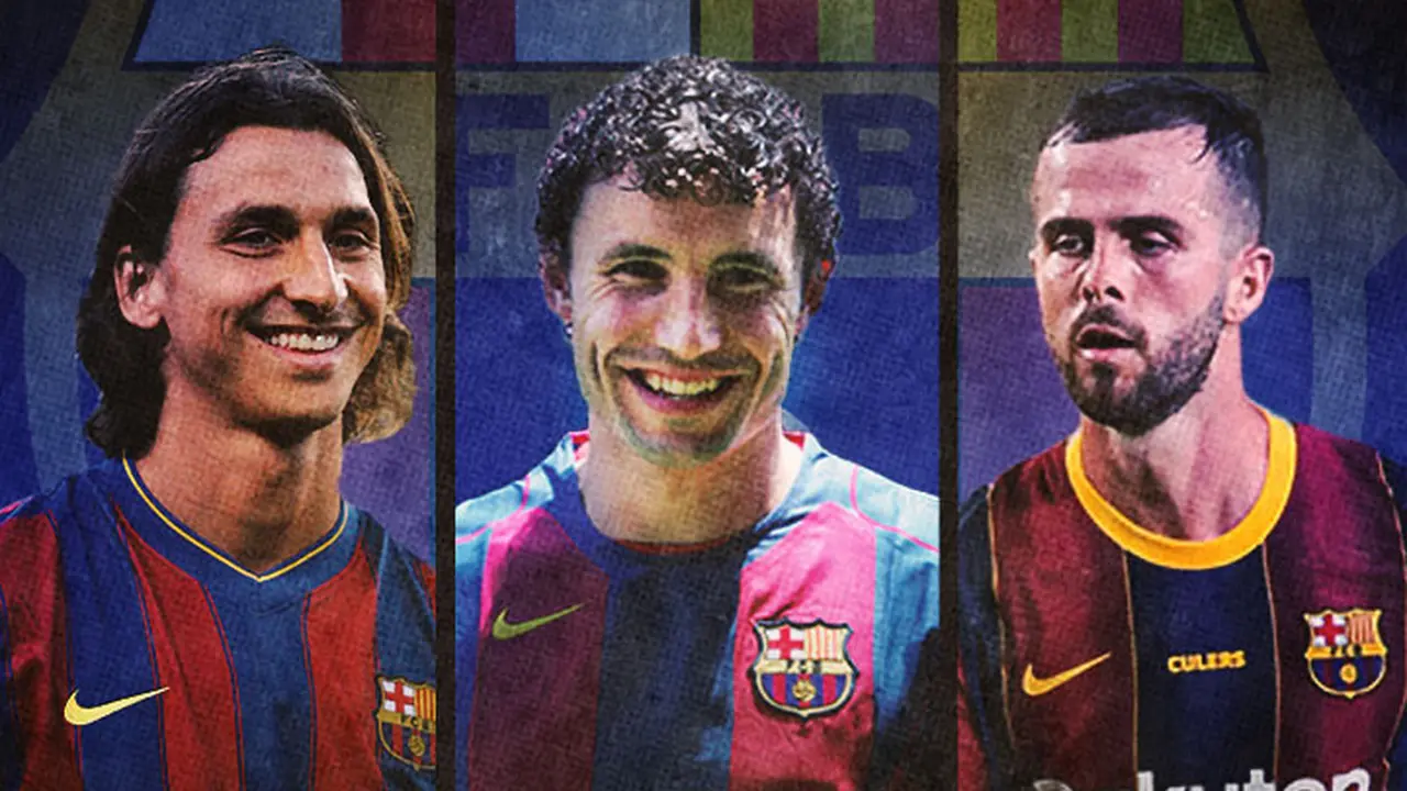 Barcelona - Zlatan Ibrahimovic, Mark Van Bommel, Miralem Pjanic