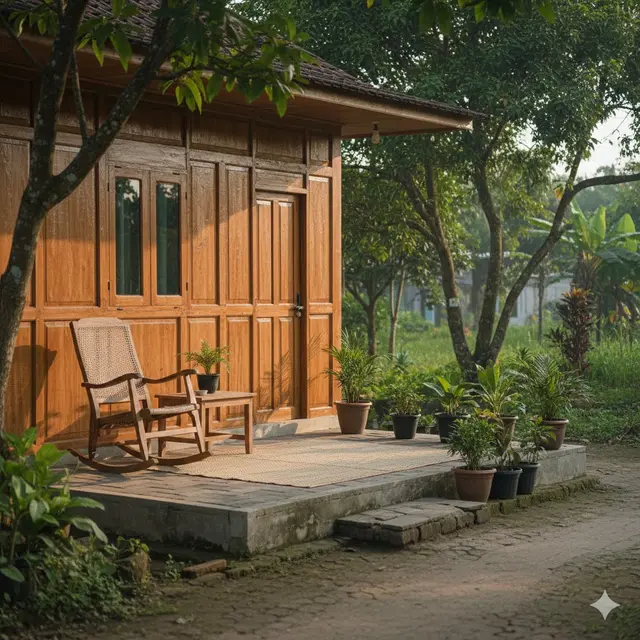 Inspirasi Teras Rumah di Desa