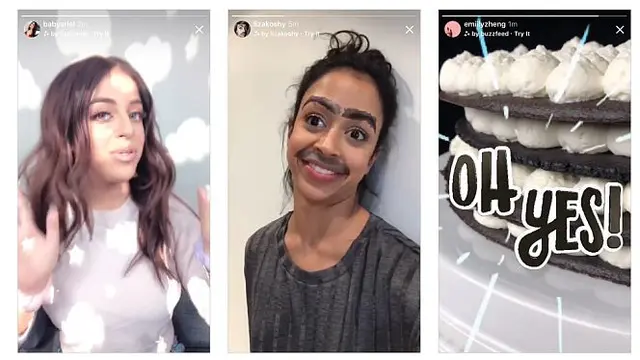 Efek kamera baru di Instagram Stories