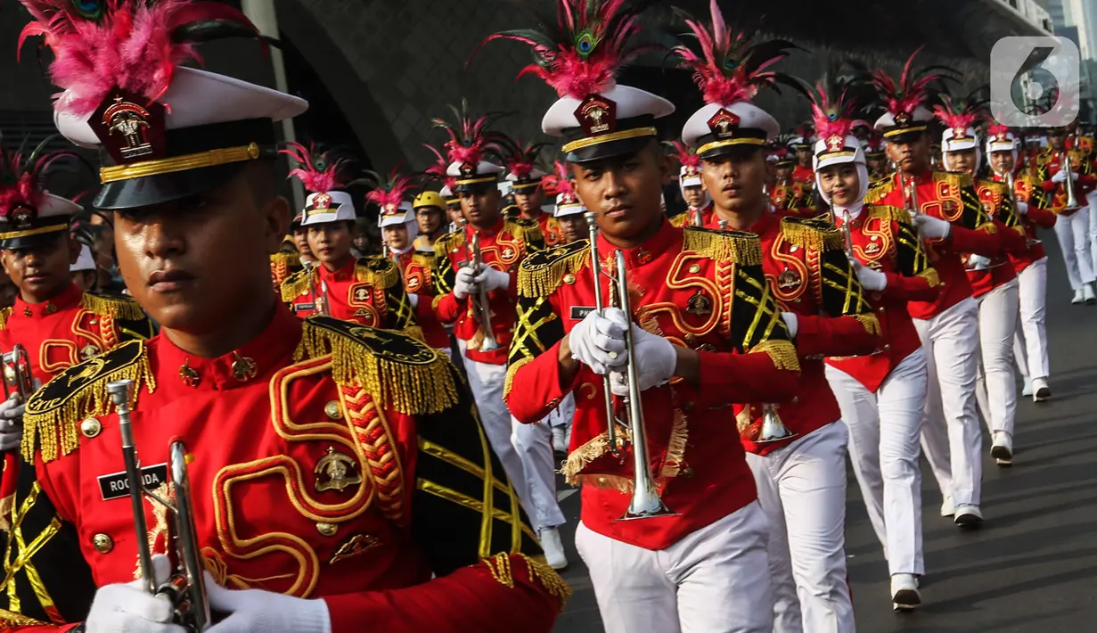 Untuk rute Kirab Pancasila 2023 sendiri lokasinya mulai dari Patung Jendral Sudirman dan finish di Bundaran HI. (Liputan6.com/Johan Tallo)