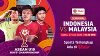 Link Siaran Langsung AFF U-19: Indonesia Vs Malaysia di Vidio. (Sumber: dok. Vidio.com)