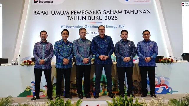Rapat Umum Pemegang Saham Tahunan (RUPST) untuk Tahun Buku 2025 PT Pertamina Geothermal Energy Tbk (PGEO), Selasa (21/4/2026). (Foto: Pertamina Geothermal Energy)
