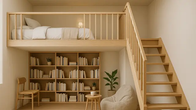 Inspirasi Desain Kamar Mezzanine di Rumah Minimalis, Hemat Ruang Tapi Tetap Estetik