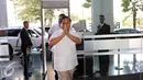 Ketua umum KMP, Prabowo Subianto saat tiba di Tower Bakri, Jakarta, Kamis, (3/9/2015) Pertemuan para pejabat Koalisi Merah Putih ini membahas persoalan PAN yang keluar dari KMP. (Liputan6.com/Helmi Afandi)
