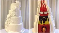 Kue pernikahan dua sisi. (Huffington Post)