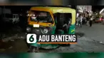 SALAH JALUR, BAJAJ ADU BANTENG DENGAN TRUK