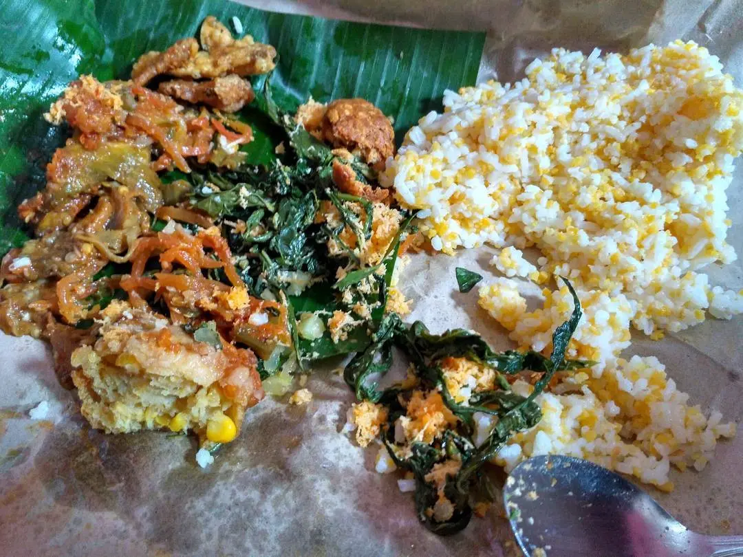 Sego jagung, kuliner Boyolali, Jawa Tengah. (Sumber Foto: aristasajalah/Instagram)