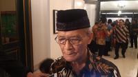 Buya Syafii Maarif optimistis Ahok bisa pimpin BUMN (Liputan6.com/ Switzy Sabandar)