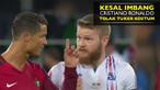 Video Cristiano Ronaldo yang menolak untuk tuker kostum dengan kapten Islandia Aron Gunnarsson, saat Portugal ditahan imbang 1-1 oleh Islandia pada Selasa (14/06/2016).