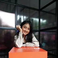 Rahmania Astrini wawancara FB Live di kantor redaksi Liputan6.com, Jakarta, Rabu (19/12/2018)