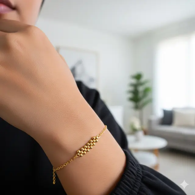 Gelang Emas Model Biji Lada