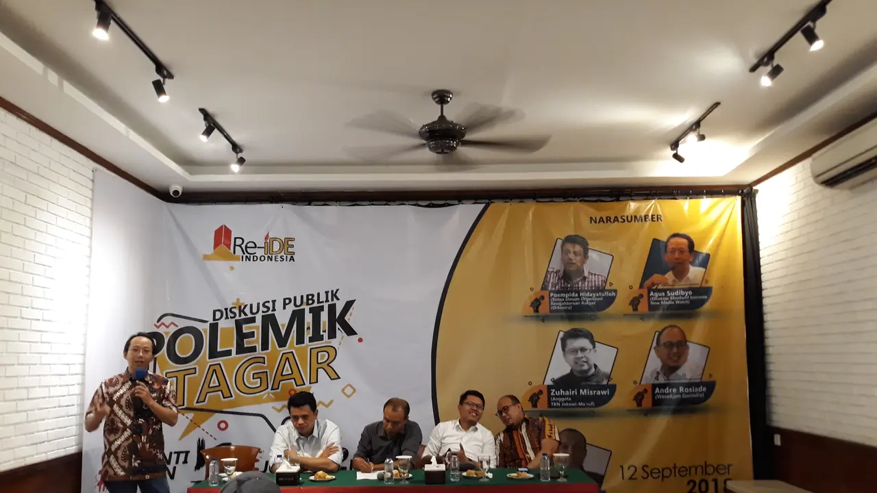 Zuhairi saat diskusi Re-Ide Indonesia di Cikini, Jakarta Pusat, Rabu (12/9/2018). (Merdeka.com/Intan Umbari Prihatin)