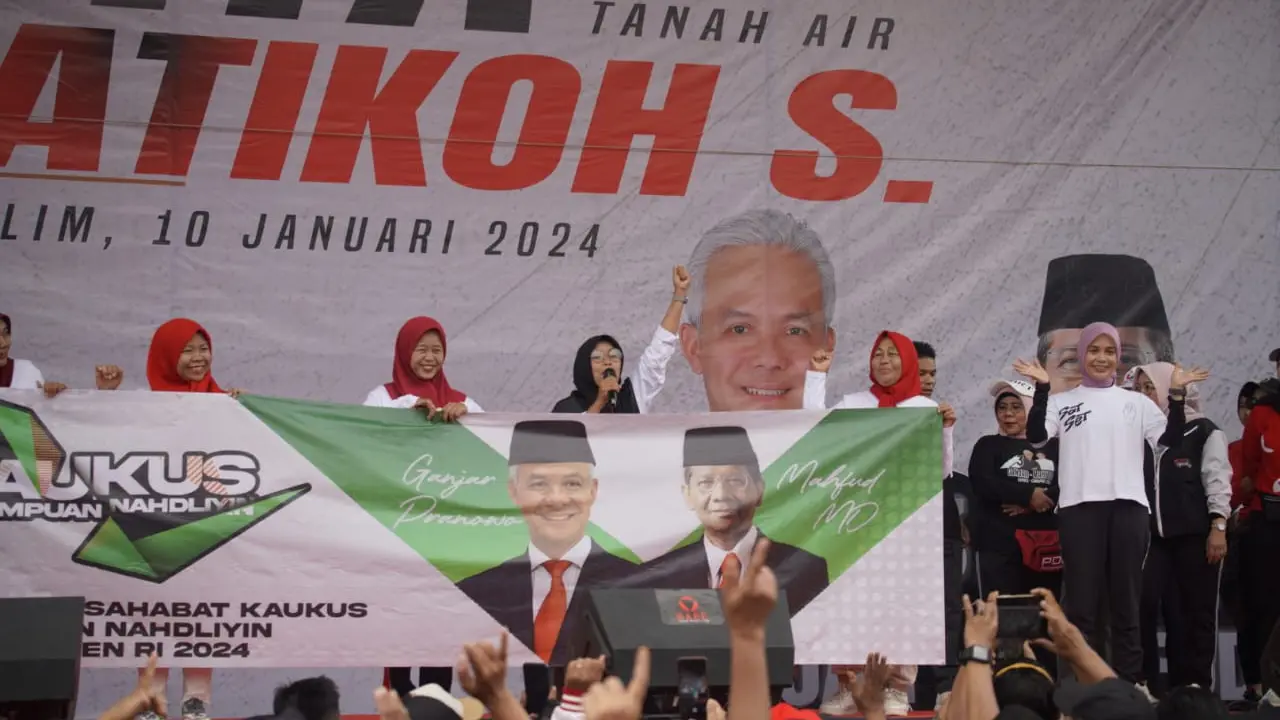 Kaukus Perempuan Nahdliyin Bandar Lampung Deklarasi Dukung Ganjar-Mahfud di Pilpres 2024
