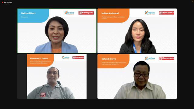Konferensi pers kerja sama Kredivo dan Ramayana pada Kamis, (25/8/2022) (Foto: tangkapan layar/Pipit I.R)