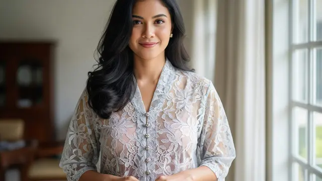 Atasan Brokat Loose Fit yang Nyaman Dipakai Seharian