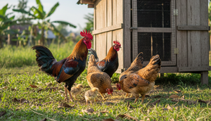 ilustrasi ayam kampung