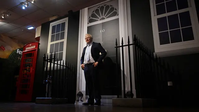 Peluncuran patung lilin PM Inggris Boris Johnson