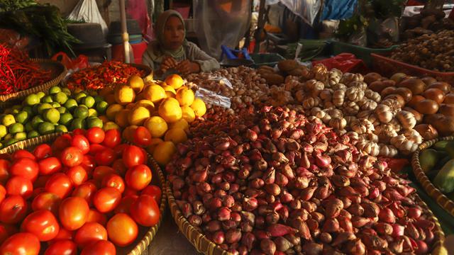 Harga Bawah Merah di Pasar Tradisional Mulai Turun