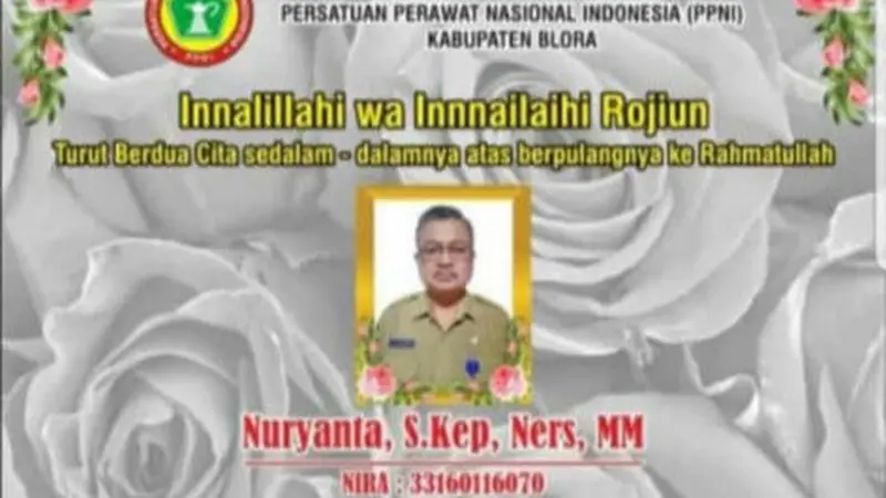 Kepala Puskesmas Ngroto, Kecamatan Cepu, Kabupaten Blora, Jawa Tengah bernama Nuryanta meninggal dunia terkonfirmasi positif Covid-19 (Liputan6.com/Ahmad Adirin)