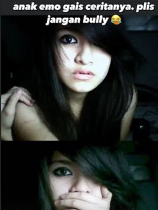 Nathalie Holscher pun kerap mengunggah foto lawasnya di media sosial. Seperti foto lawasnya ini tampil dengan gaya rambut emo. Foto lawas Nathalie Holscher jadi anak emo ini sukses bikin pangling.(Liputan6.com/IG/@nathalieholscher)