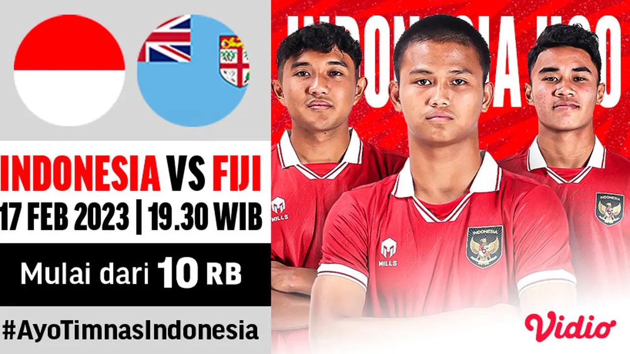 Sedang Berlangsung, Live Streaming Laga Uji Coba Timnas U-20 Indonesia Vs Fiji di Vidio
