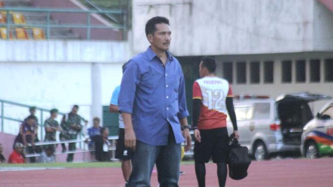 Jaya Hartono, salah satu anggota skuat Timnas Indonesia pada SEA Games 1987. (Bola.com/Ronald Seger)