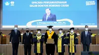 Universitas Negeri Semarang (Unnes) memberikan anugerah Honoris Causa atau Doktor Kehormatan kepada Menteri Koordinator Bidang Perekonomian Airlangga Hartarto. Dok Kemenko