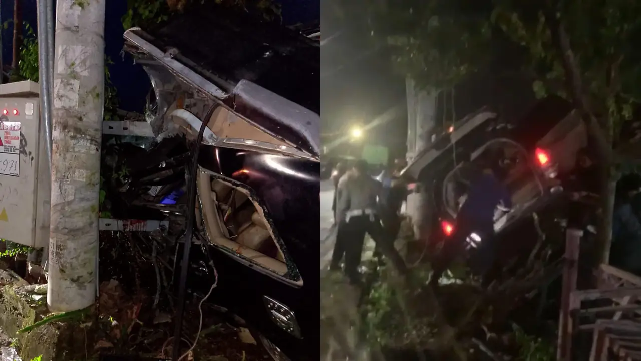 kecelakaan mobil polisi