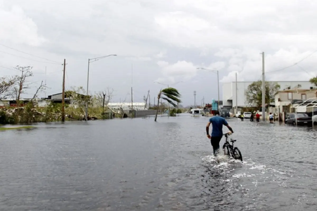 Banjir melanda sejumlah kawasan usai Badai Maria menerjang Puerto Rico (AFP)
