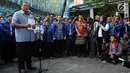 Ketua Umum Partai Demokrat Susilo Bambang Yudhoyono (SBY) memberi keterangan pers di DPP Partai Demokrat, Jakarta, Selasa (6/2). (Liputan6.com/JohanTallo)