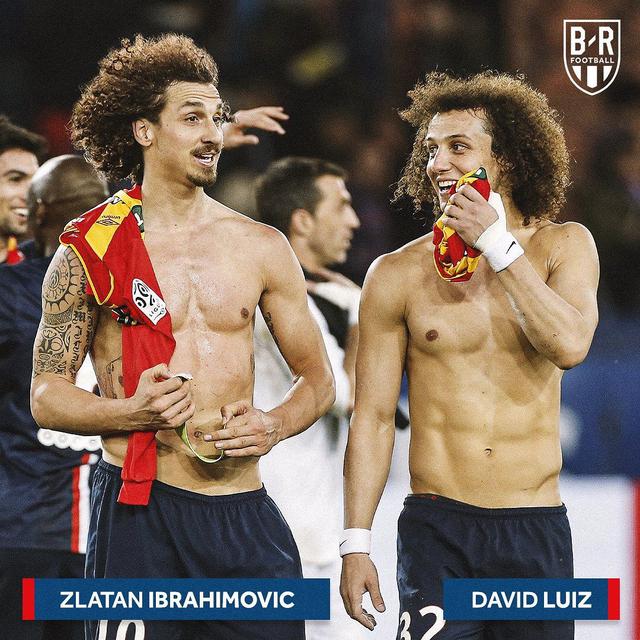 Zlatan Ibrahimovic dan David Luiz