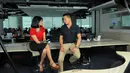 Salah satu pentolan startup, Justin Kan saat diwawancarai oleh tim Liputan6.com, Selasa (06/5/14). (Liputan6.com/Fasial R Syam)