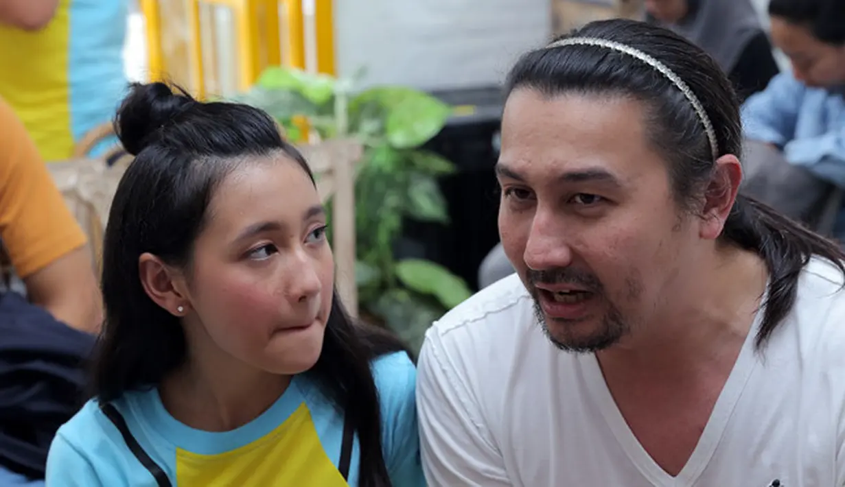 Ditemui di acara peluncuran poster dan trailer film 'Koki Koki Cilik', Cipete, Jakarta Selatan, Jumat (20/4/2018), Chloe mengatakan bahwa dirinya tak menemukan kesulitan apapun meski perannya sangat berebeda dengannya. (Deki Prayoga/Bintang.com)