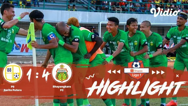 Full Highlight - Barito Putera 1 vs 4 Bhayangkara FC | Shopee Liga 1 2019/2020