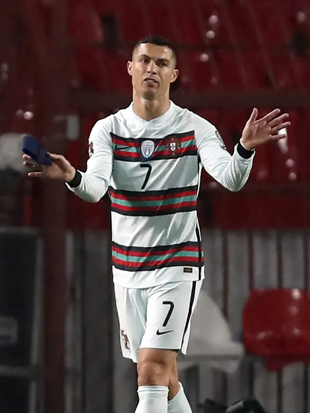 Pemain Portugal Cristiano Ronaldo