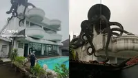 Misteri Rumah Gurita Bandung Disebut Tempat Pemuja Setan (Sumber: Tik Tok/prestigeproperty.id, Twitter/pecintavans)