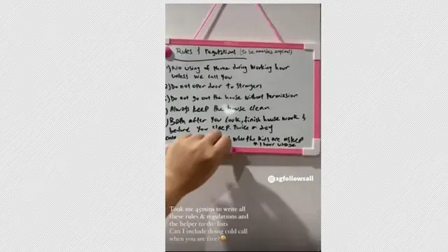 Daftar Aturan yang Dibuat Majikan untuk ART Bikin Warganet Geram