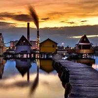 Bokod, 'kota apung' di Hungaria. (Ildiko Kardos/Bored Panda)