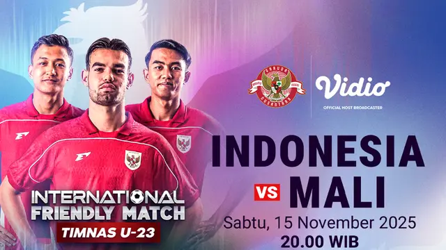 Saksikan Timnas Indonesia U-23 vs Mali U-23 eksklusif di Vidio. (dok. vidio.com)