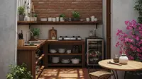 Inspirasi 6 Desain Dapur Terbuka di Rumah Type 45 Agar Tidak Pengap dan Panas