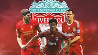 Liverpool - Steven Gerrard, Xabi Alonso, Jamie Carragher (Bola.com/Adreanus Titus)