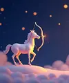 logo ramalan zodiak sagittarius (sumber: AI generated)