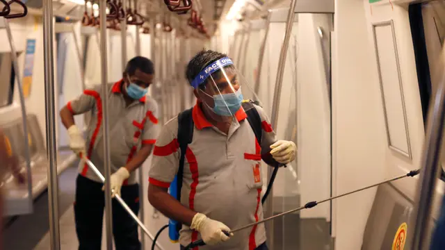 Persiapan Kereta Metro di India Jelang Kembali Beroperasi