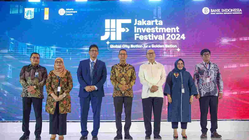 Penjabat (Pj) Gubernur DKI Jakarta Heru Budi Hartono saat menghadiri acara Jakarta Investment Festival (JIF) Summit 2024, di Jakarta, Jumat (6/9/2024).