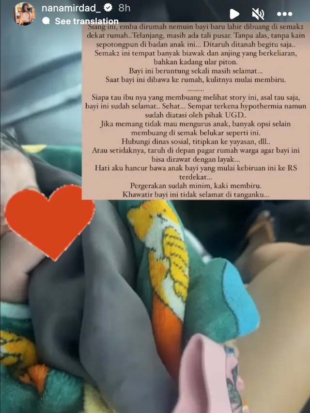 Unggahan Nana Mirdad. (Foto: Dok. Instagram @nanamirdad_)